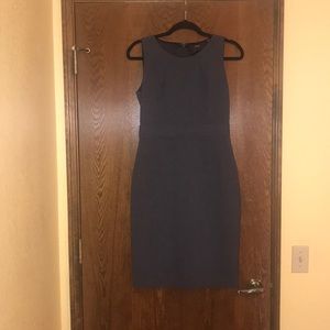 Grey tahari sheath dress